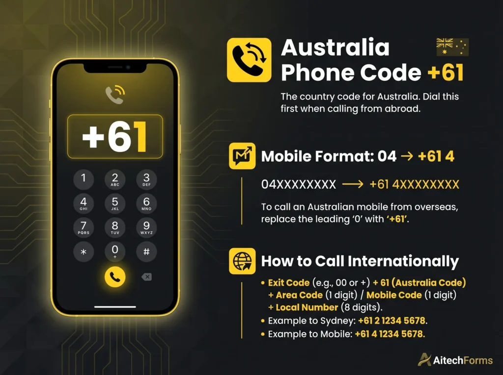 australia phone code