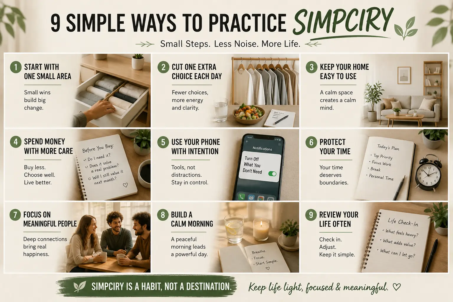9 Simple Ways to Practice Simpciry9 Simple Ways to Practice Simpciry
