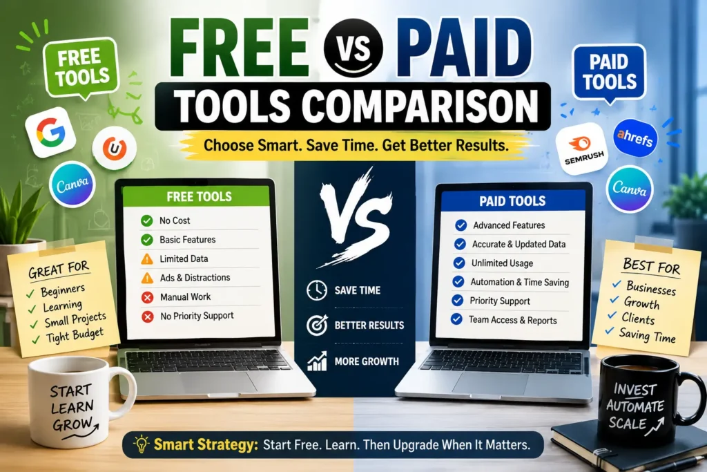 Free vs paid tools comparison
