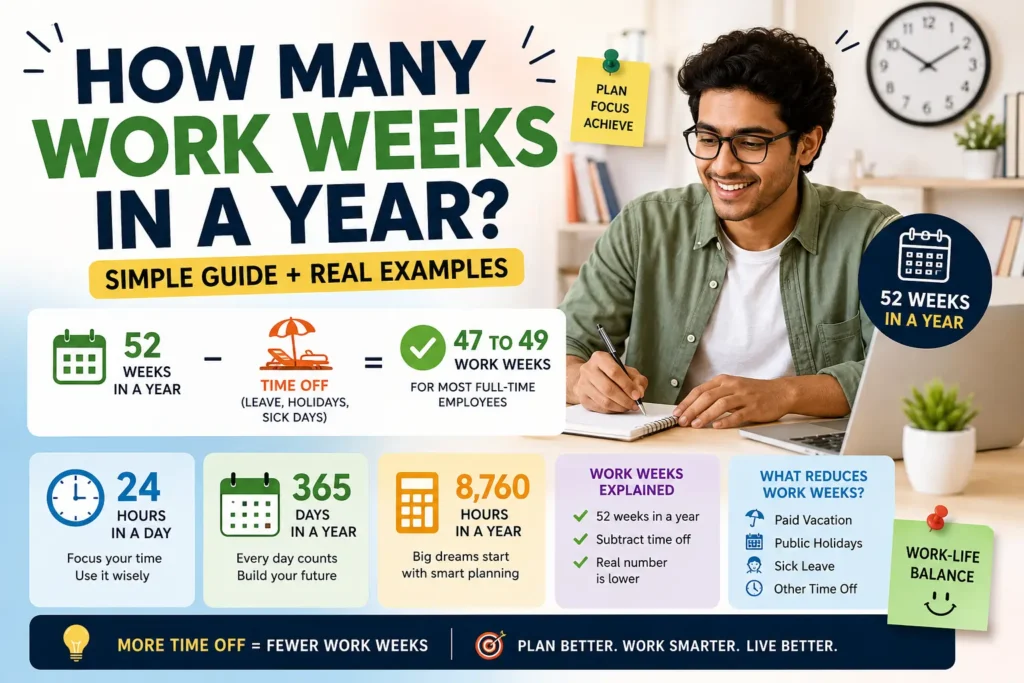 how many work weeks in a year