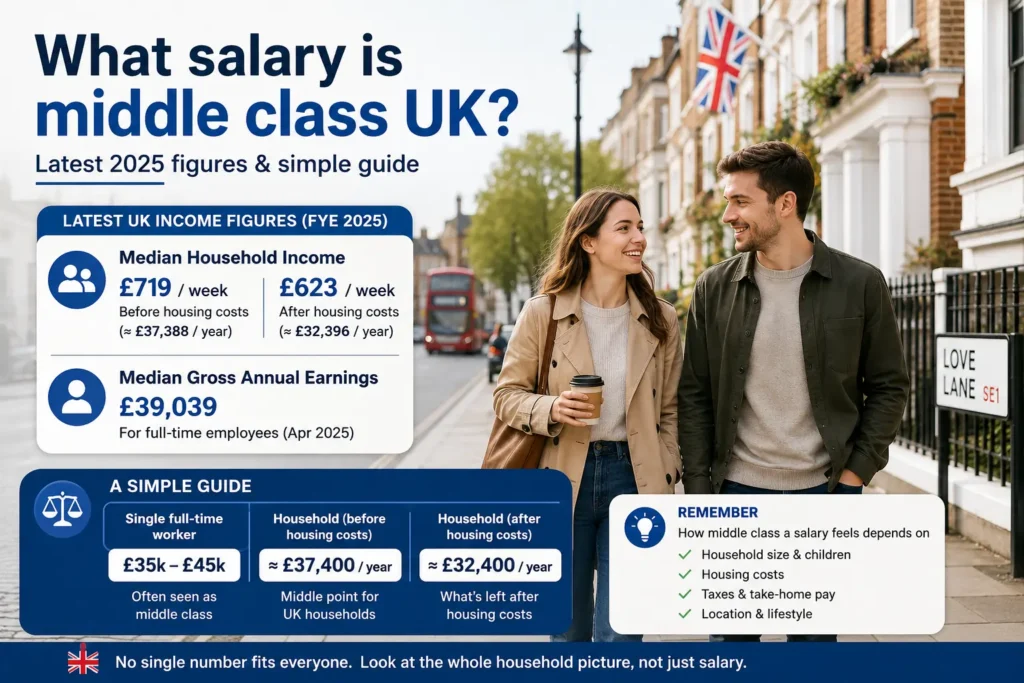 what salary is middle class UK